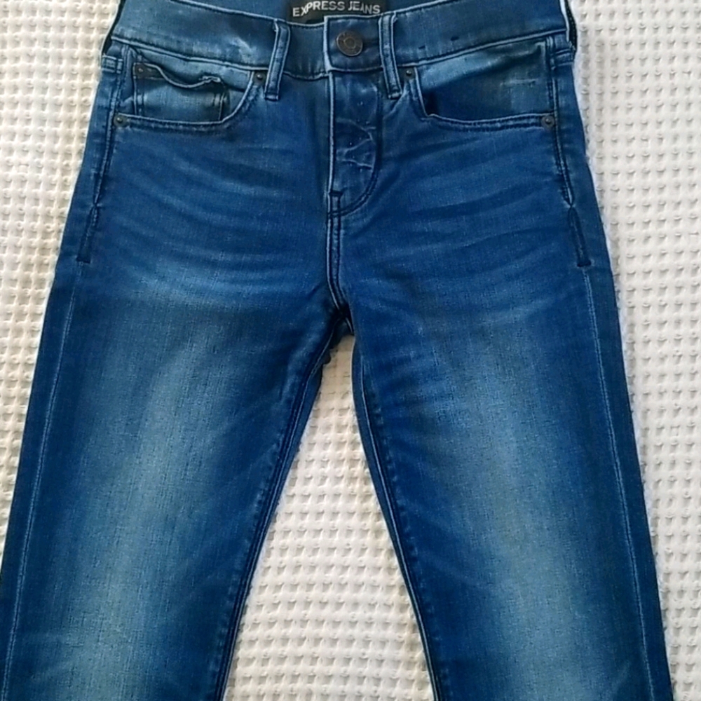 Express barely boot stretch denim